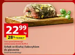 Auchan Schab ze śliwką i lubczykiem do pieczenia Dział Samoobsługi oferta