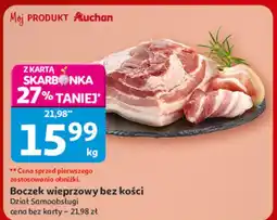 Auchan Boczek wieprzowy bez kości Dział Samoobsługi oferta