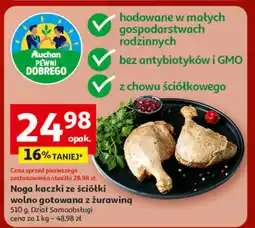 Auchan Noga kaczki ze ściółki wolno gotowana z żurawing Dział Samoobsługi oferta