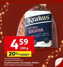Auchan Szynka krucha od szwagra Krakus oferta