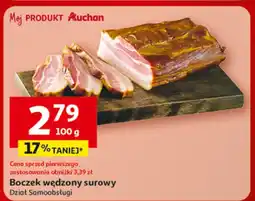 Auchan Boczek wędzony surowy Dział Samoobsługi oferta