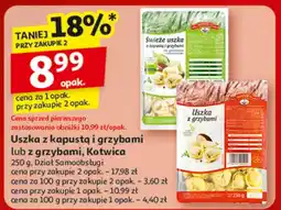 Auchan Uszka z kapustą i grzybami lub z grzybami leśnymi kotwica Dział Samoobsługi oferta