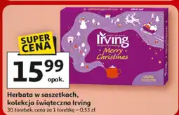 Auchan Herbata w saszetkach kolekcja świąteczna Irving, 30 torebek oferta