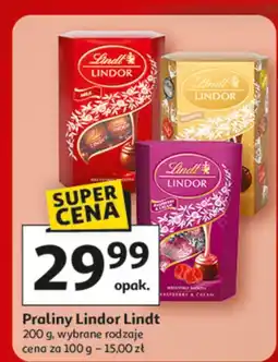 Auchan Praliny Lindor Lindt, 200 g, wybrane rodzaje oferta