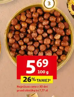 Auchan Orzechy laskowe prażone luzem lub w opakowaniu 1 kg Auchan oferta