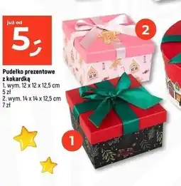 Dealz Pudełko prezentowe z kokardą 14 x 12.5 cm oferta