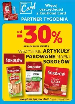 Kaufland Boczek surowy wędzony Sokołów oferta