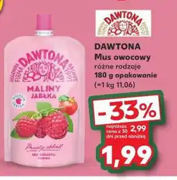 Kaufland Mus maliny jabłka Dawtona oferta