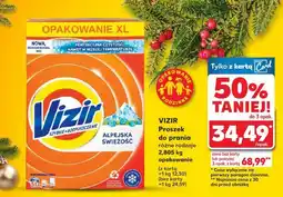 Kaufland Proszek do prania alpejska świeżość Vizir oferta