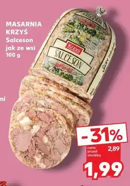 Kaufland Salceson jak ze wsi Masarnia Krzyś oferta