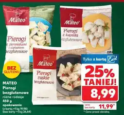 Kaufland Pierogi z ziemniakami i szpinakiem bez glutenu Mateo Dębica oferta