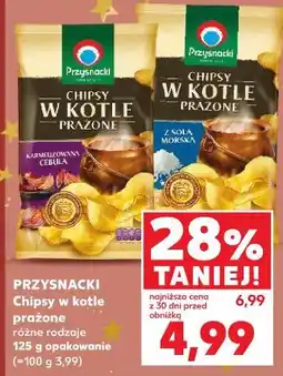 Kaufland Chipsy w kotle prażone z solą morską Przysnacki oferta