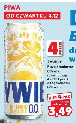 Kaufland Piwo Żywiec Lemonż oferta