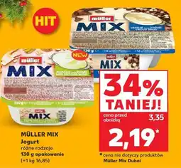 Kaufland Jogurt pistacjowy z wafelkami w białej czekoladzie Muller Mix oferta