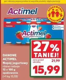 Kaufland Jogurt truskawka Danone Actimel oferta
