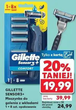 Kaufland Maszynka do golenia + 8 wkładów Gillette Sensor 3 oferta