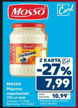 Kaufland Majonez Mosso Napoleoński oferta