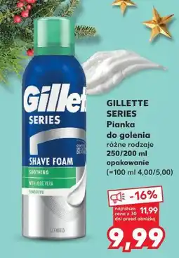 Kaufland Pianka do golenia sensitive Gillette Series oferta