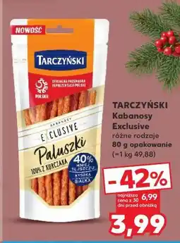 Kaufland Kabanosy 100 % z kurczaka Tarczyński Exclusive oferta