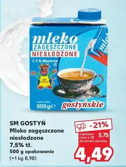 Kaufland Mleko zagęszczone niesłodzone Gostyń oferta