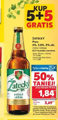 Kaufland Piwo Zatecky Svetly Lezak oferta