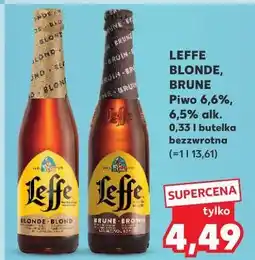 Kaufland Piwo Leffe Brune oferta