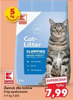 Kaufland Żwirek dla kota K-Classic oferta