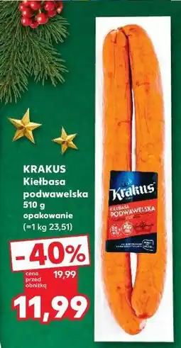 Kaufland Kiełbasa podwawelska Krakus Animex oferta