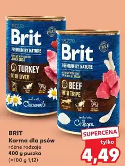 Kaufland Karma dla psa indyk z wątróbką Brit Premium By Nature oferta