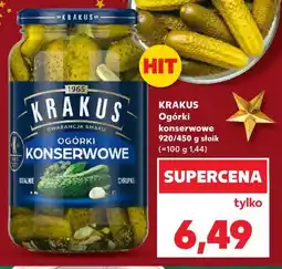 Kaufland Ogórki konserwowe Krakus Maspex oferta