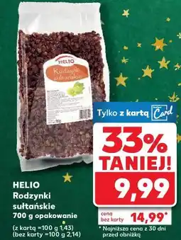 Kaufland Rodzynki sułtańskie Helio oferta