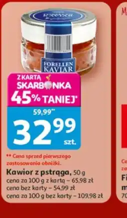 Auchan Kawior z pstrąga oferta
