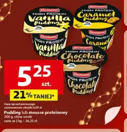 Auchan Ehrmann High Protein Pudding lub Mousse oferta