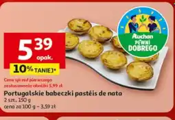 Auchan Portugalskie babeczki pastéis de nata oferta