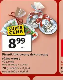 Auchan Piernik lukrowany dekorowany oferta
