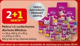 Auchan Mokra lub sucha karma dla kota Whiskas oferta