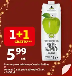Auchan Tłoczony sok jabłkowy Czerska Dolina oferta