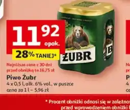 Auchan Piwo Zubr oferta