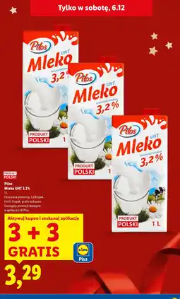 Lidl Mleko UHT 3,2% Pilos oferta