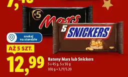 Lidl Batony Mars / Snickers 5-pak Lidl oferta