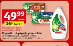 Auchan Kapsułki lub płyn do prania Ariel oferta