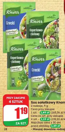 Dino Sos sałatkowy grecki Knorr oferta