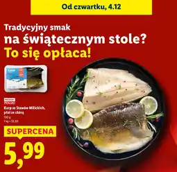 Lidl Karp ze Stawów Milickich, płat ze skórą Lidl oferta