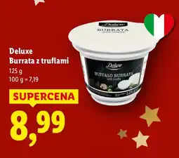 Lidl Burrata z truflami Deluxe oferta