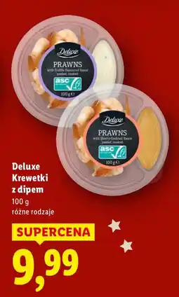 Lidl Krewetki z dipem różne rodzaje Deluxe oferta