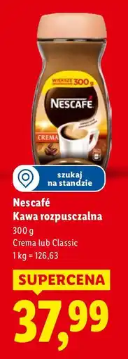 Lidl Kawa rozpuszczalna Crema Nescafé oferta