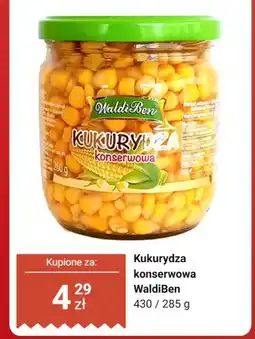 Dino Kukurydza konserwowa WaldiBen oferta