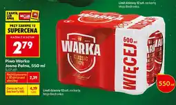 Biedronka Piwo Warka oferta