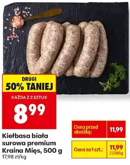 Biedronka Kiełbasa biała Kraina Mięs oferta