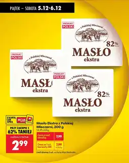Biedronka Masło Ekstra z Polskiej Mleczarni oferta